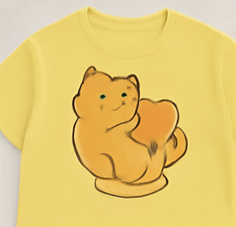 "Chubby Cat Cuddle Tee"