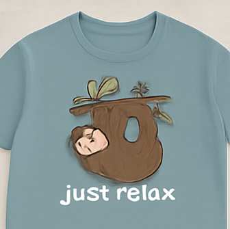 "Just Relax Sloth Tee"